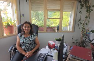 Najla Hamati at her office at the Nazareth Hospital